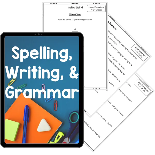 Spelling, writing, and grammar
