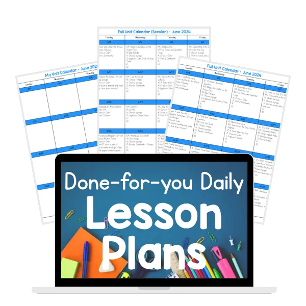 Done-for-you daily lesson plans